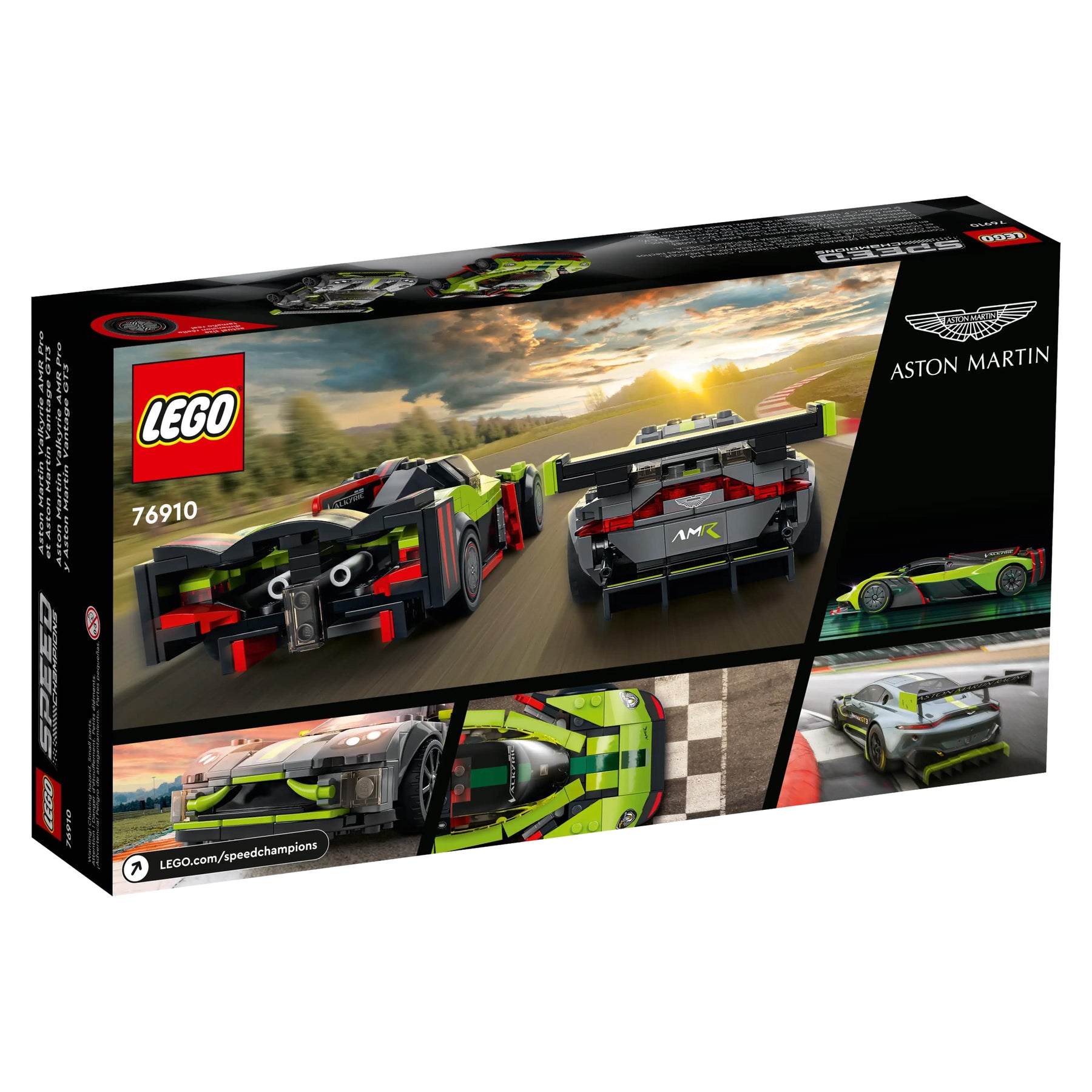 LEGO Speed Champions 76910 Aston Martin Valkyrie & Vantage GT 592 Piece Kit